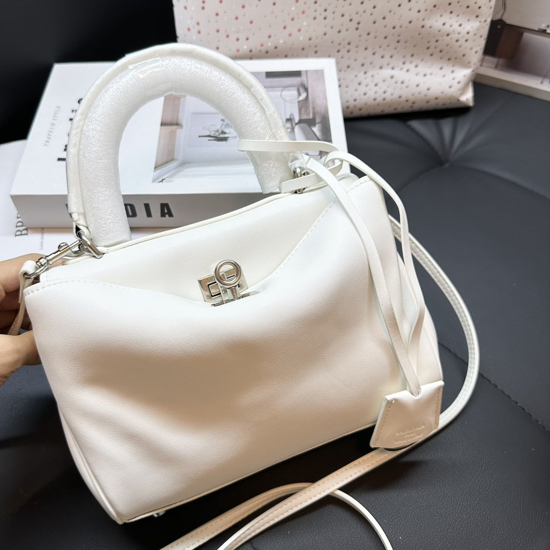 Version Home Soft Cowhide Fashion Simple Shoulder Bags