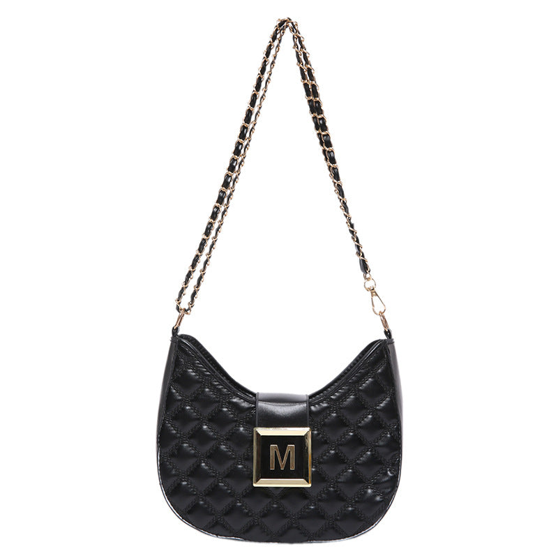 Autumn Trendy Retro Moon Simple Western Style Shoulder Bags