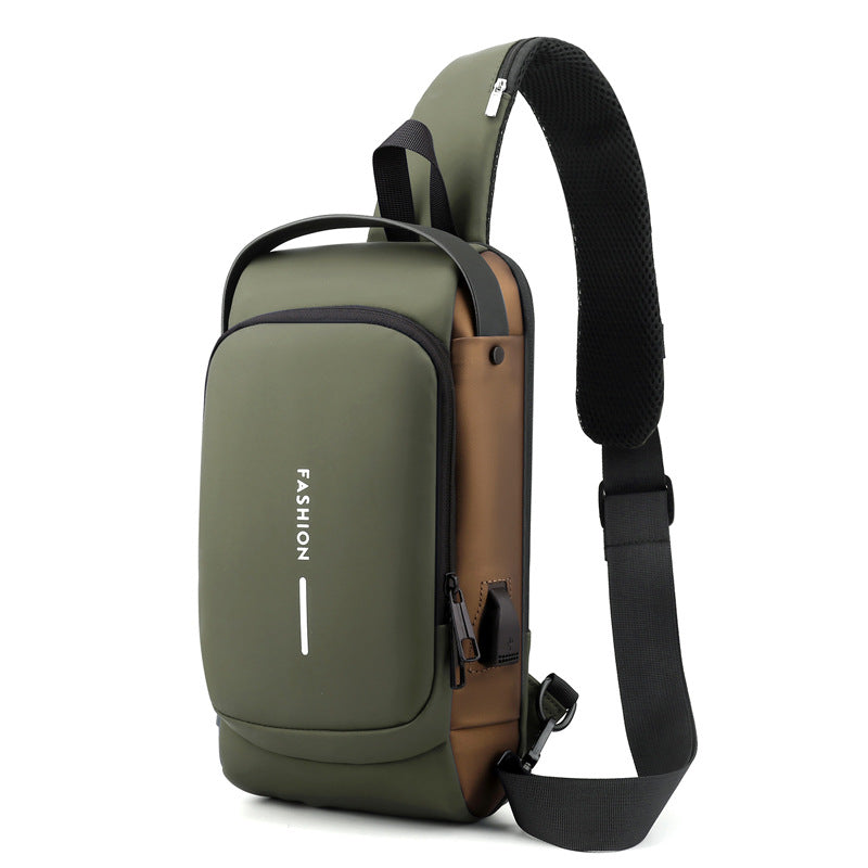Men's Versatile Beautiful Popular Motorcycle Password Men's Chest Bags