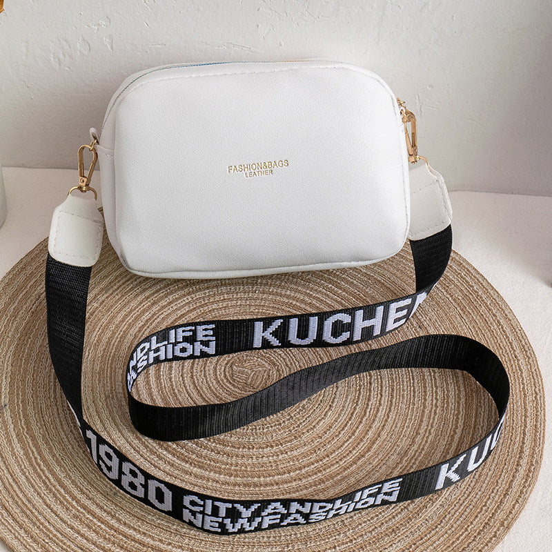 Women's New Popular Contrast Color Letter Shoulder Bags
