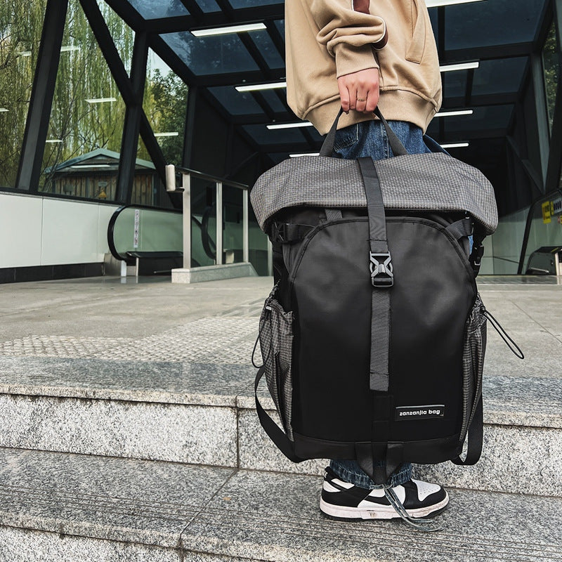 Women's & Men's & Cool Motorcycle Commuter Large Capacity Backpacks