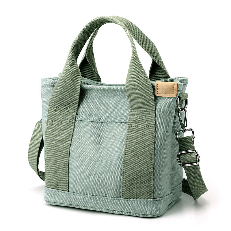 Zipper Niche Lady Portable Thickened Canvas Handbags
