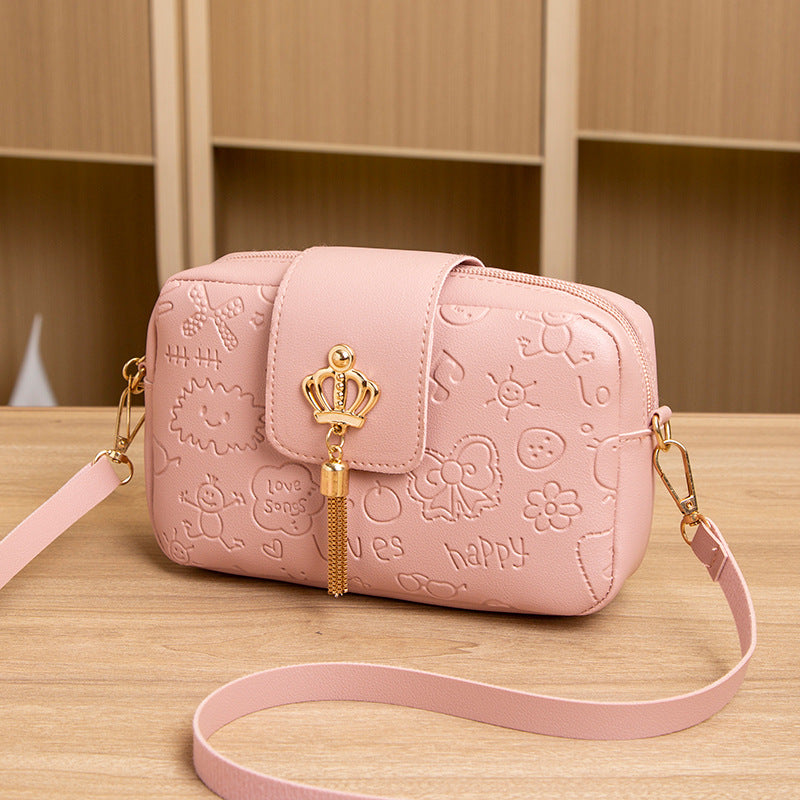 Classy Embossed Quantity Discount Korean Style Bags