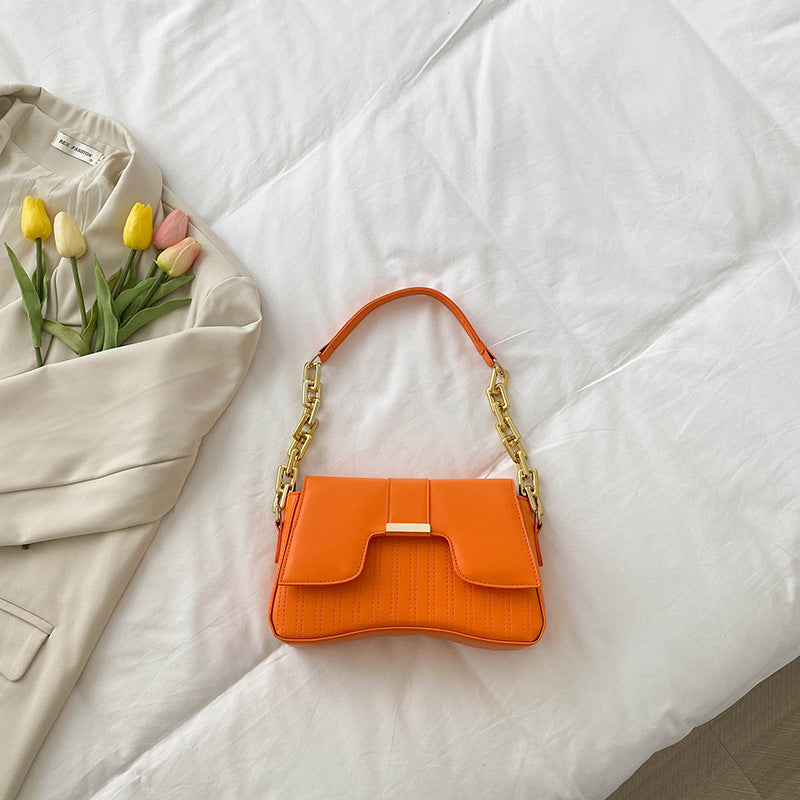 Women's Temperament Commute Chain Underarm Western Shoulder Bags