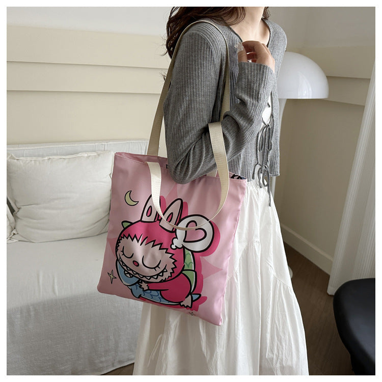 Women's Cartoon Automobiles Curtain Cloth Peripheral Tuition Shoulder Bags