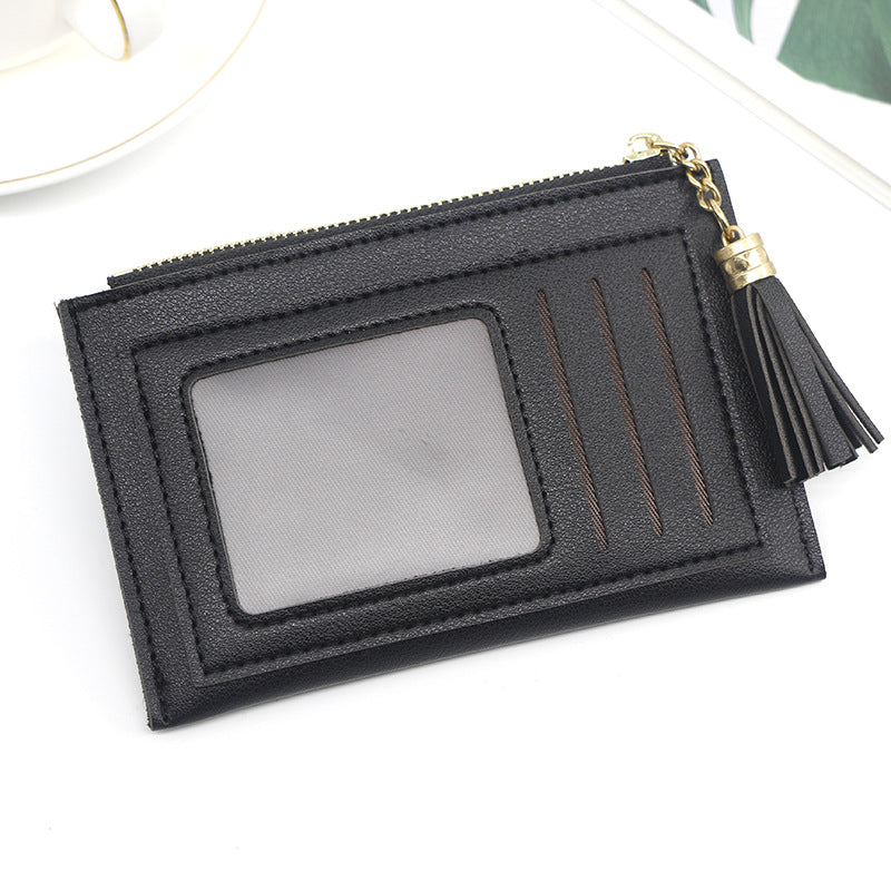 Women's & Men's Commute Both Use With Zipper Solid Card Holder