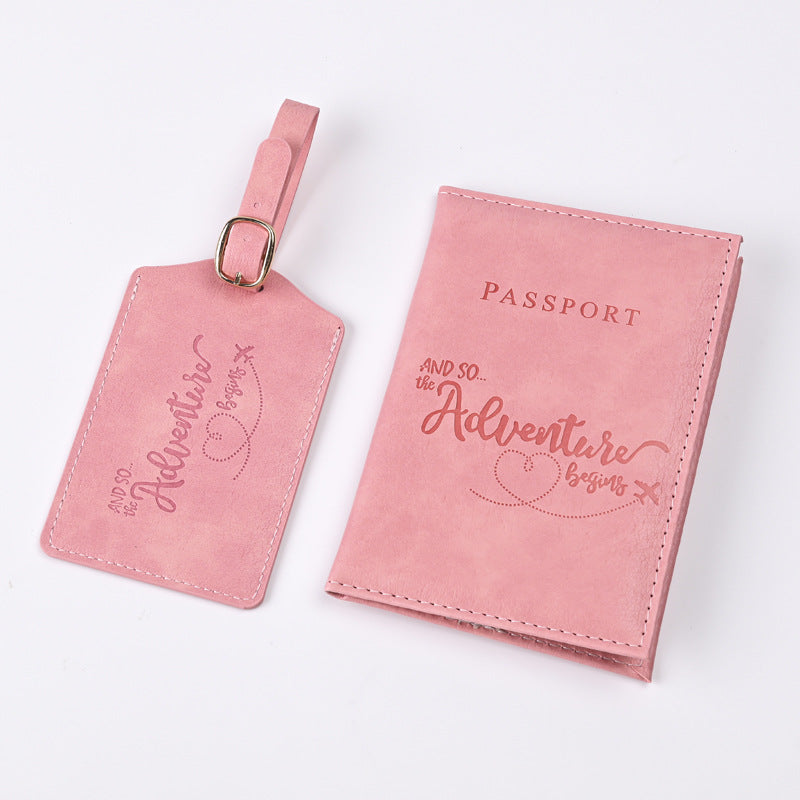 Brave Adventure Passport Cover Tag Ticket Card Holder