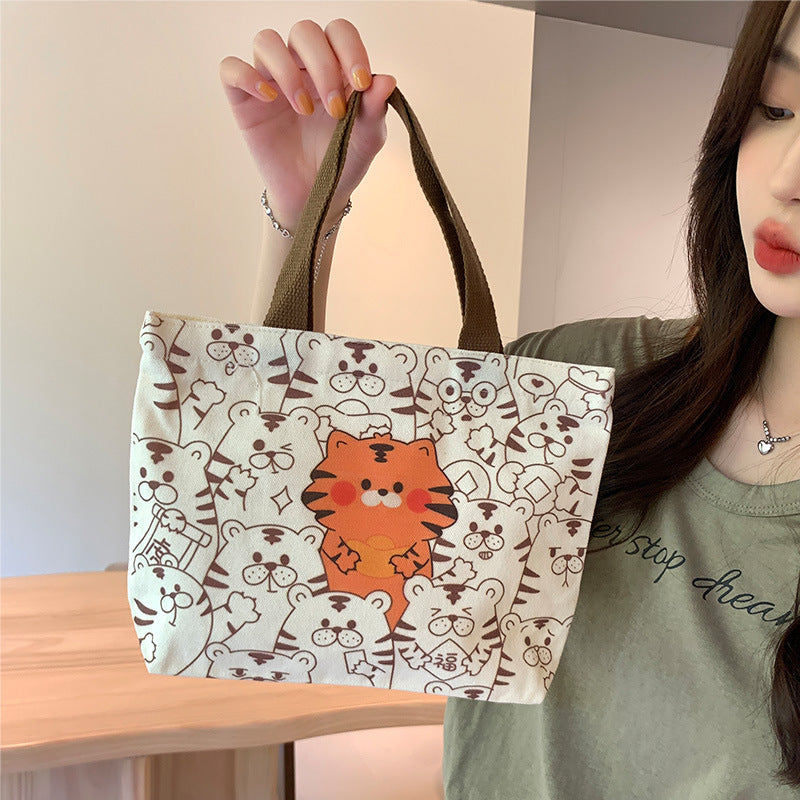 Women's Cloth Cute Summer Versatile Artistic Handbags