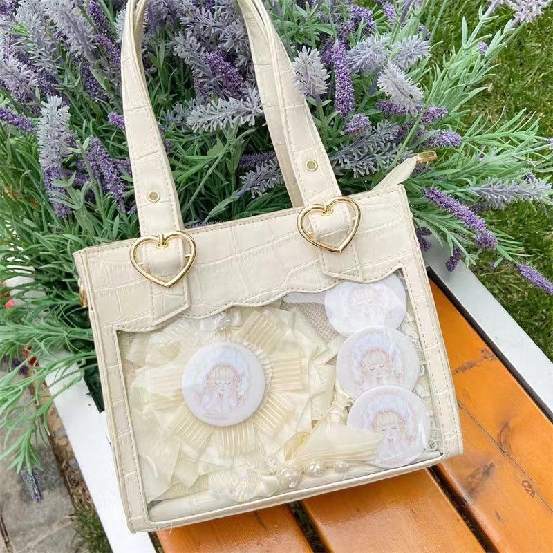 Pattern Cartoon Double-sided Commuter Elegant Ribbon Portable Crossbody Bags