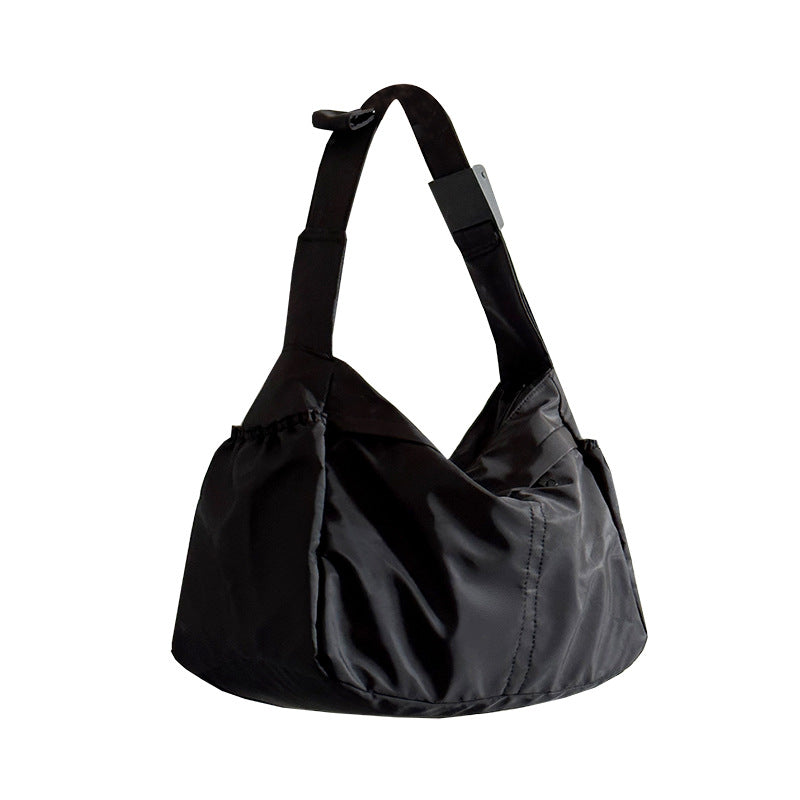 Nylon Cloth Dumpling Unisex Simple Style Shoulder Bags