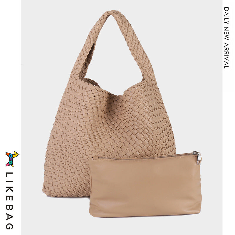 Women's Handmade Woven Fashion Trend Large Capacity Shoulder Bags