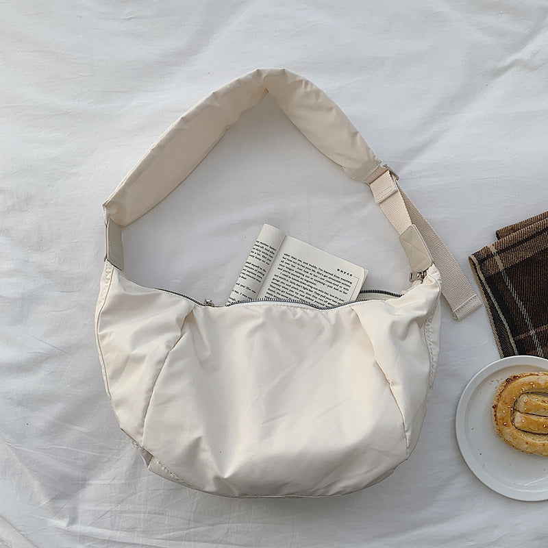 Pretty Niche Fashion Neutral Nylon Dumpling Shoulder Bags