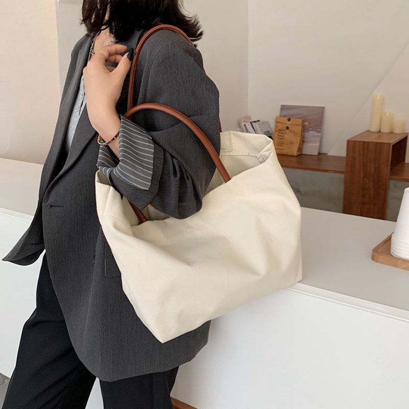 Women's Korean Style Large Capacity Idle Hand Shopping About Artistic Shoulder Bags