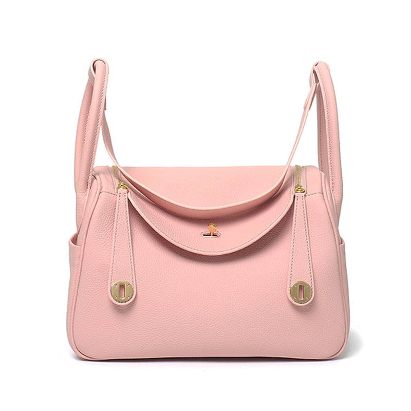 Layer Cowhide Lychee Pattern Lindy Doctor Genuine Shoulder Bags