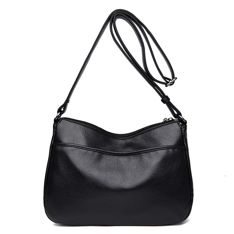 Women's Urban Simple Soft Leather Large Capacity Shoulder Bags