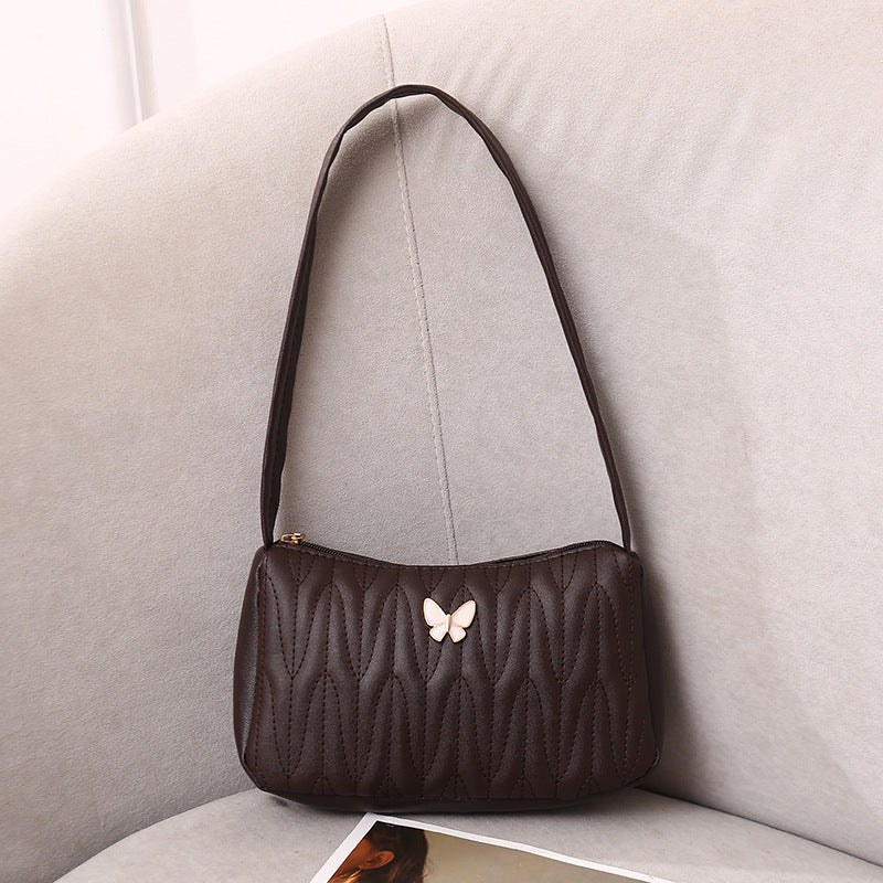 Women's Comfortable Rhombus Underarm Embroidered Fashion Bags