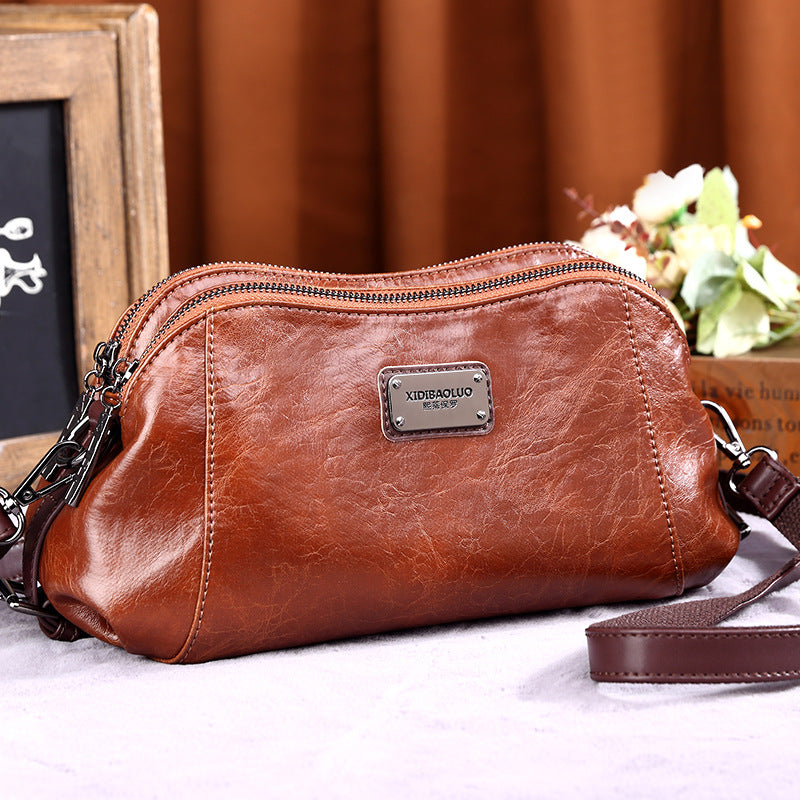 Women's Retro Fashion Soft Curved Moon Large Crossbody Bags