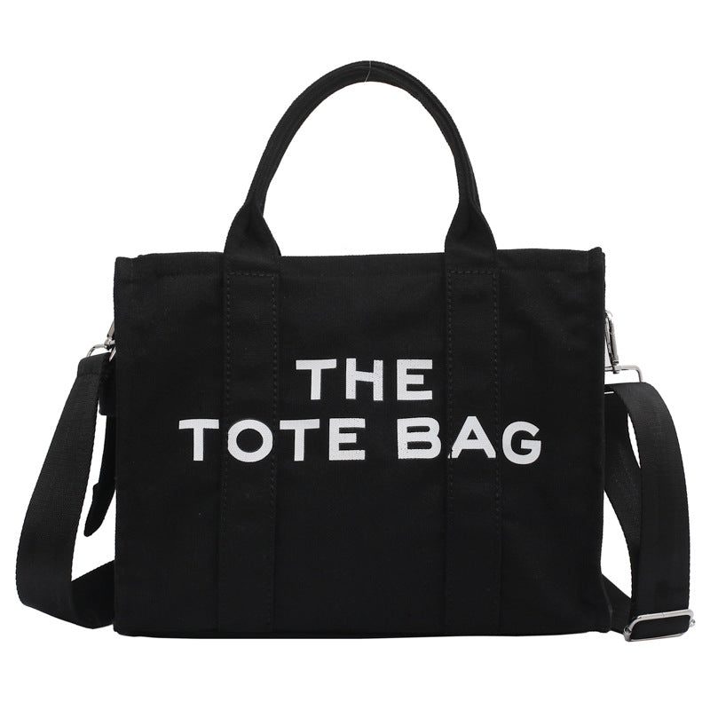 Women's Portable Canvas Simple Large Capacity Shoulder Bags