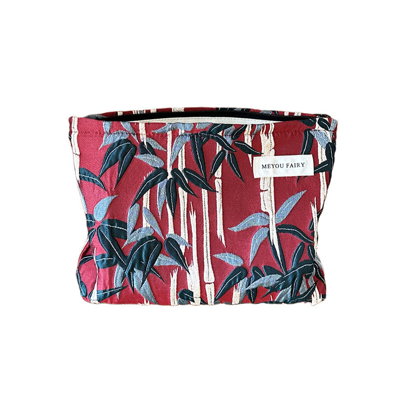 High-grade Three-dimensional Elegant Large Capacity Storage Clutch Zipper Makeup Bag