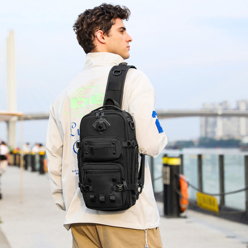 Elegant Durable Men's Tactics Large Capacity Men's Chest Bags