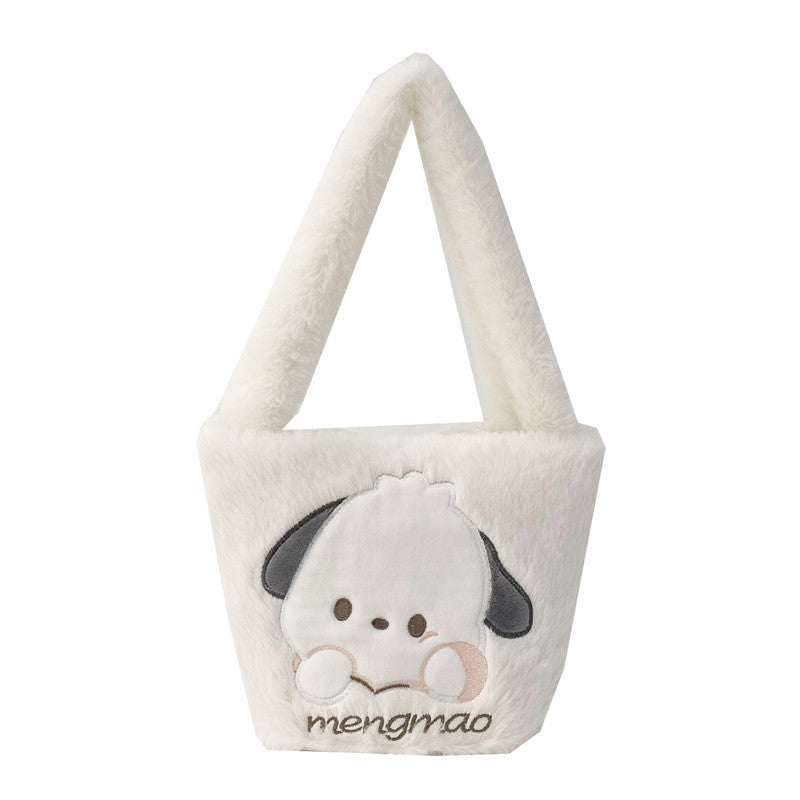 Innovative Furry Soft Storage Out Portable Handbags