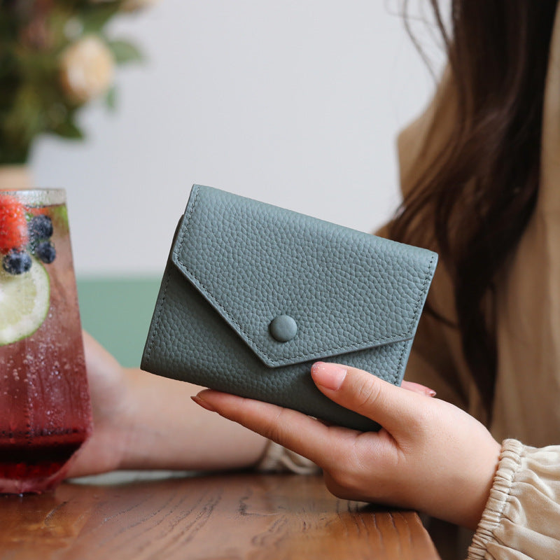 Women's Genuine Leather One-piece Advanced Sense Ladies Wallets