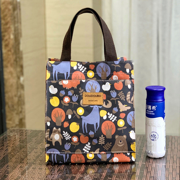 Korean Style Waterproof Lunch Box Commuter Make-up File Handbags