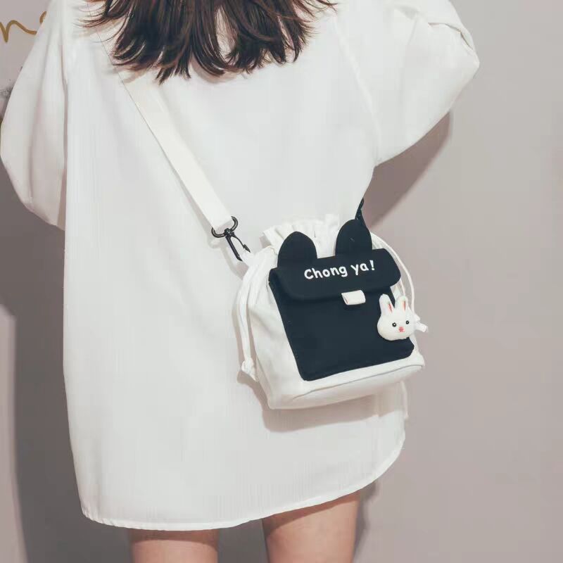 Women's Canvas Korean Style Creative Fashion Shoulder Bags