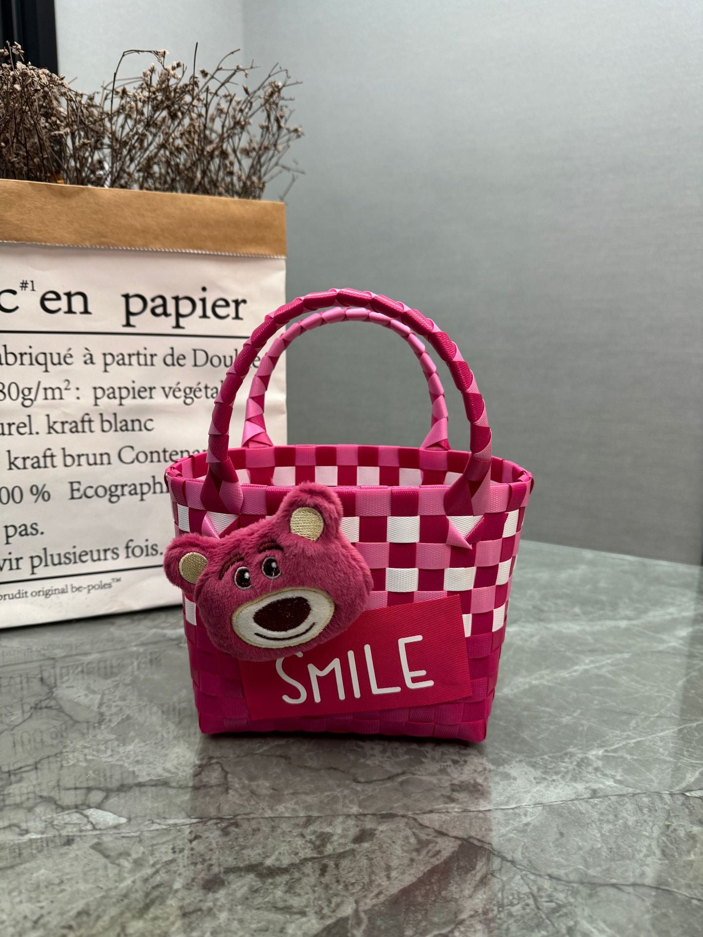 Women's & Children's & Plastic Woven Gift Basket Handbags