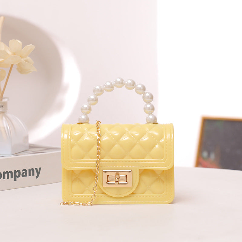 Color Pearl Clutch Mini Silicone Gel Shoulder Bags