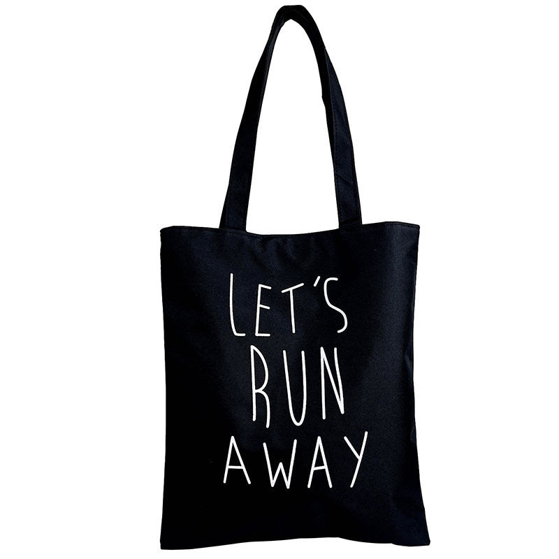 Women's Canvas Hand-held Large Capacity University Style Bags