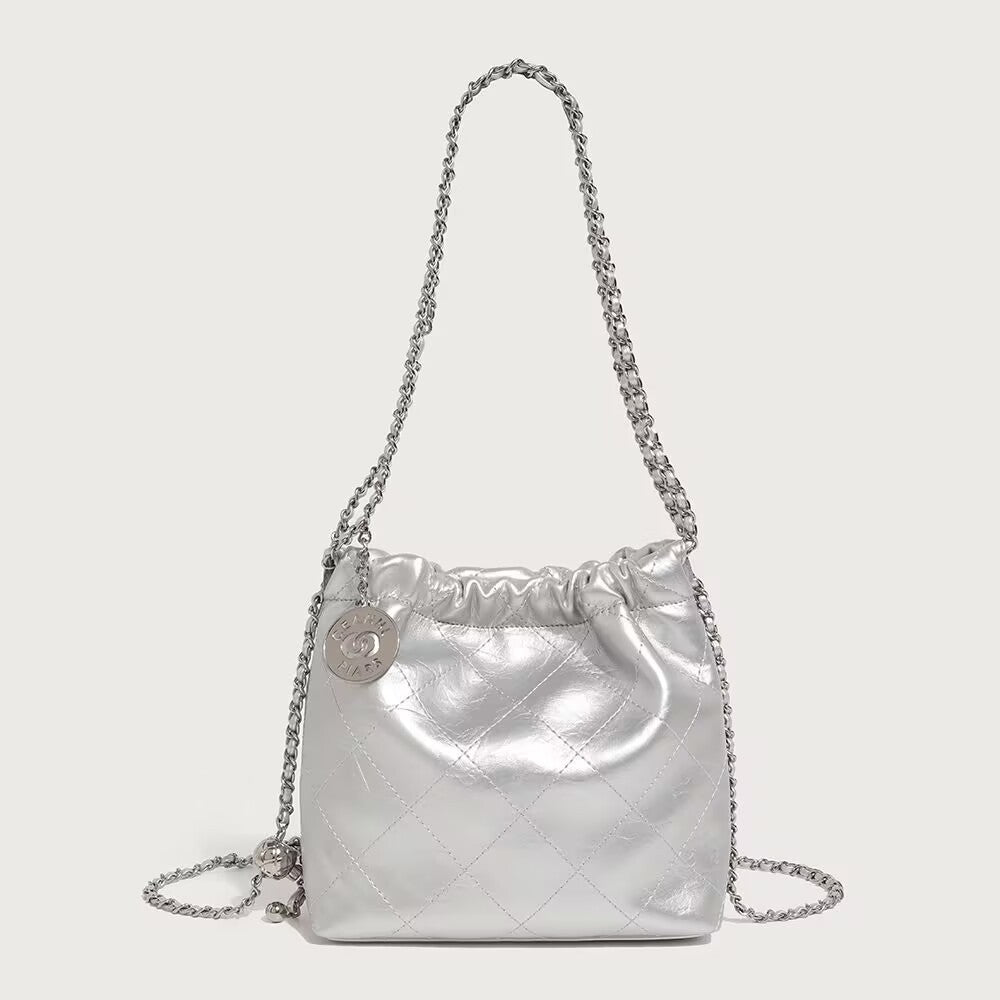 Style Embroidery Thread High-grade Versatile Soft Leather Chain Women's Messenger Bag