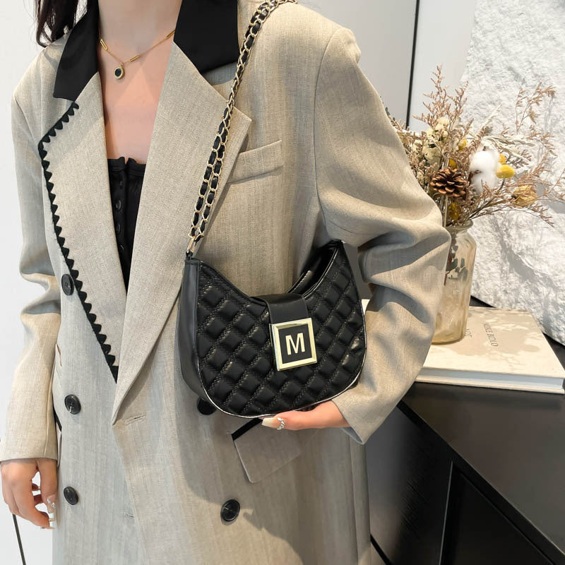 Autumn Trendy Retro Moon Simple Western Style Shoulder Bags