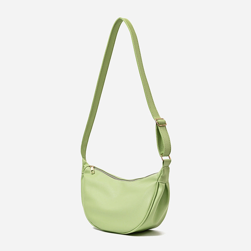 High-grade Soft Leather Dumpling Schoolgirl Minority Crossbody Bags