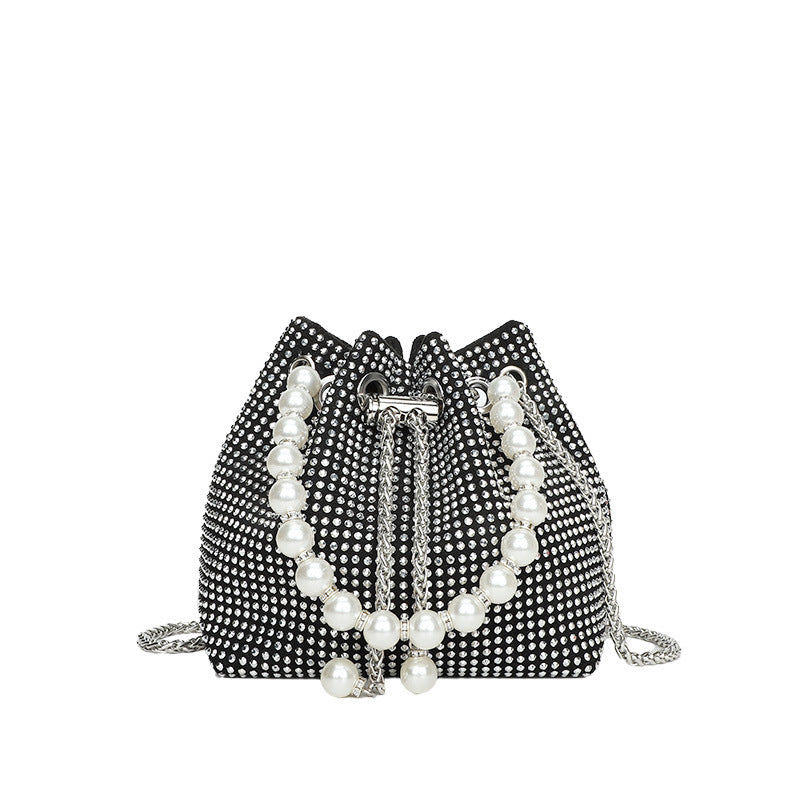 Good-looking Light Luxury Diamond Pearl Lucky Handbags