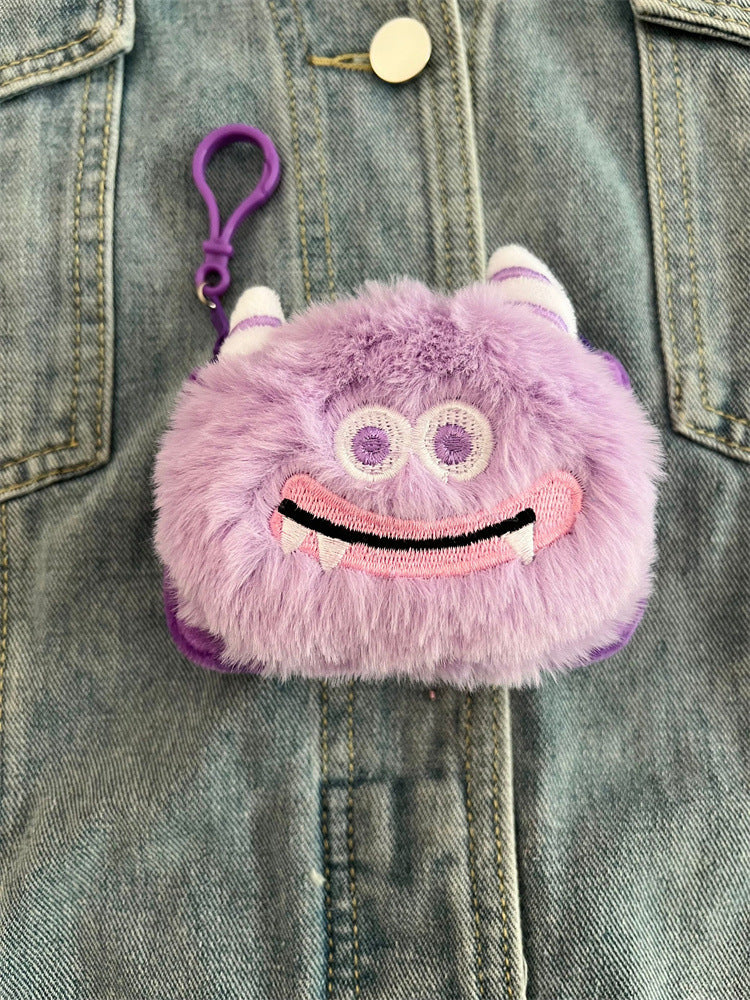 Cute Monster Plush Cartoon Girlish Ugly Doll Coin Purses