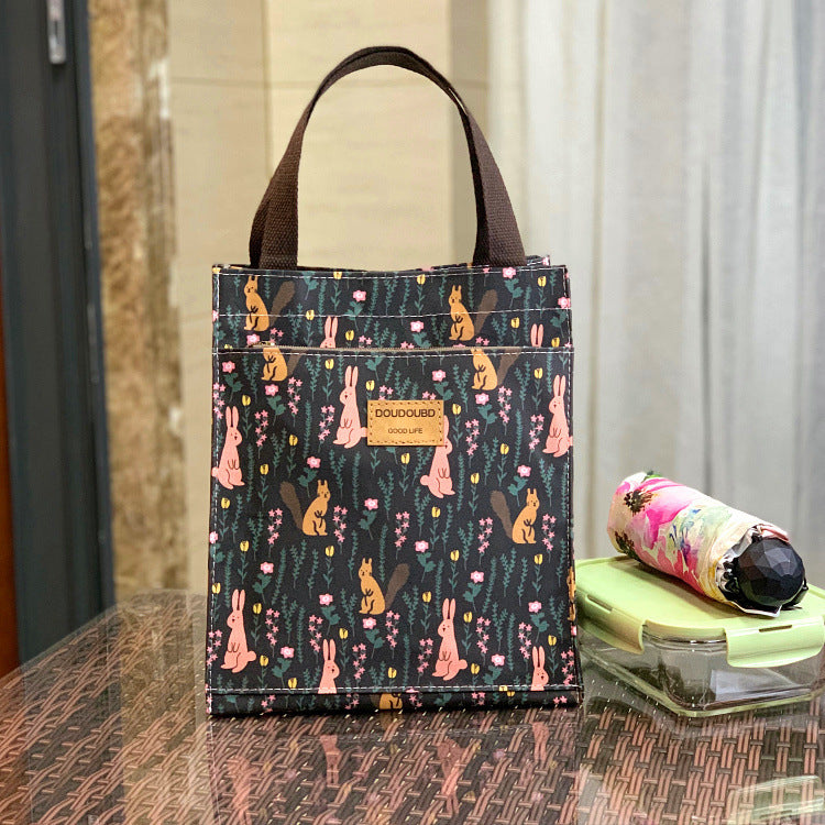 Korean Style Waterproof Lunch Box Commuter Make-up File Handbags