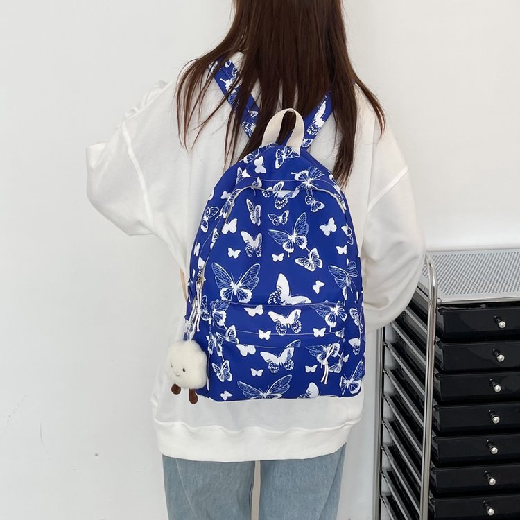 Women's Fashion Butterfly Pattern High Lightweight Backpacks