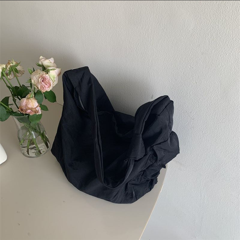 Women's Fashion Nylon Girdle Bundle Large Capacity Dumpling Shoulder Bags