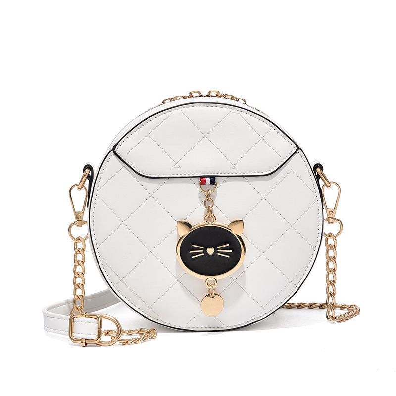 Women's Niche Popular Korean Cat Round Western Bags