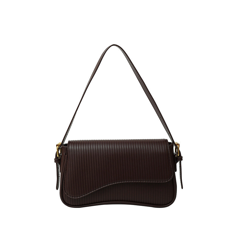Women's Trendy Simple Personalized Solid Color Winter High Texture Shoulder Bags