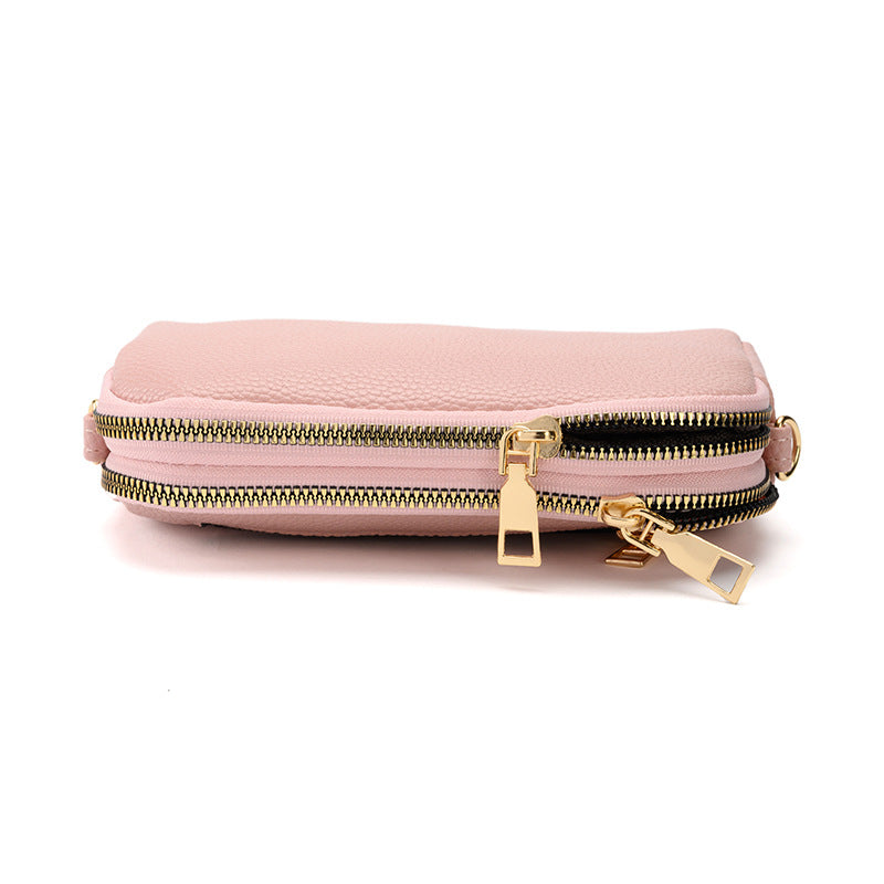 Women's One Large Capacity Shell Mobile Zipper Crossbody Bags