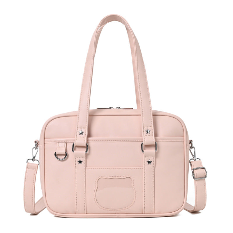 Women's Heart Uniform Style College Commuter Anime Secondary Shoulder Bags