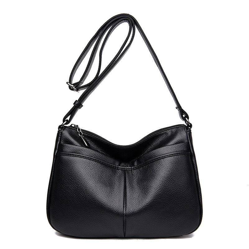 Women's Urban Simple Soft Leather Large Capacity Shoulder Bags