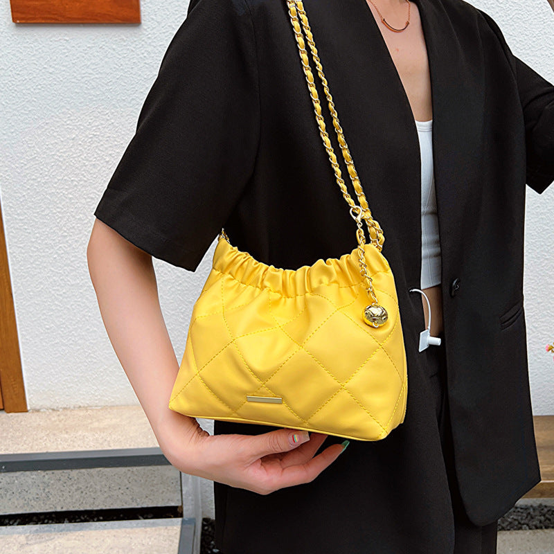 Women's Spring Fashion Rhombus Commuter Chain Shoulder Bags