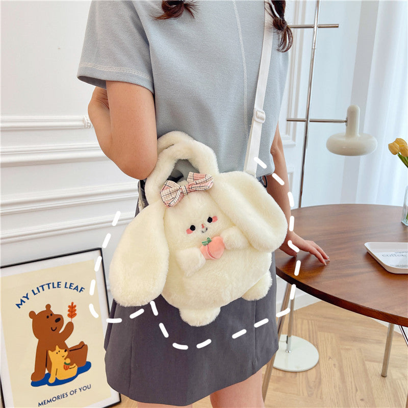 Heart Fur Female Storage Change Prize Crossbody Bags