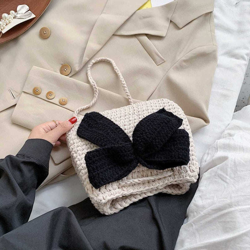Hand-woven Wool Handmade Strawberry For Girlfriend Crossbody Bags