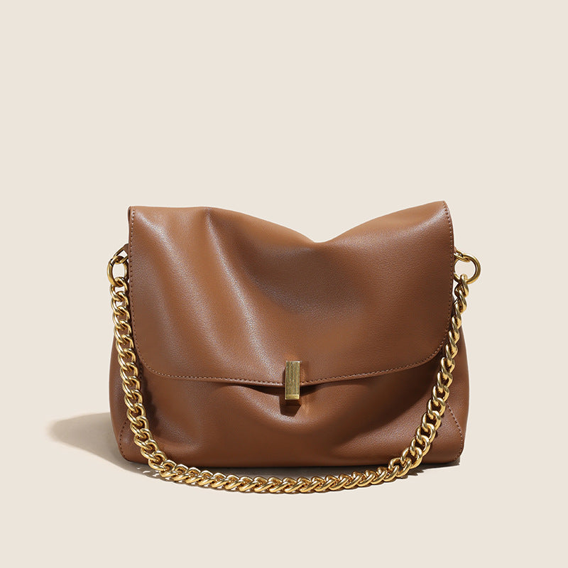 Women's Genuine Leather Fashion Simple Design Shoulder Bags