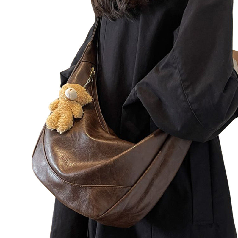 Women's Female Commuter Leather High Sense Dumpling Women's Shoulder Bag