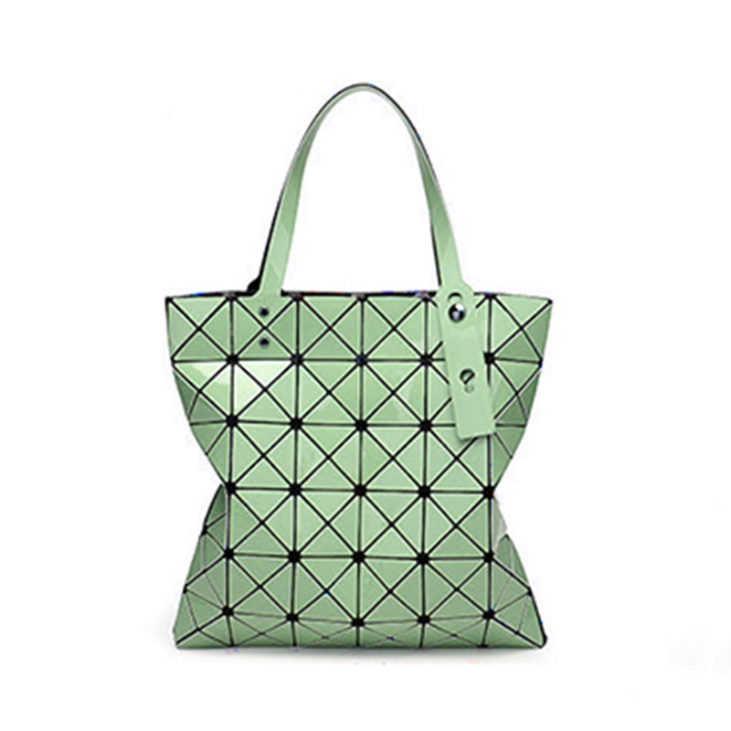 Women's Geometric Diamond Pattern Summer Portable Style Shoulder Bags